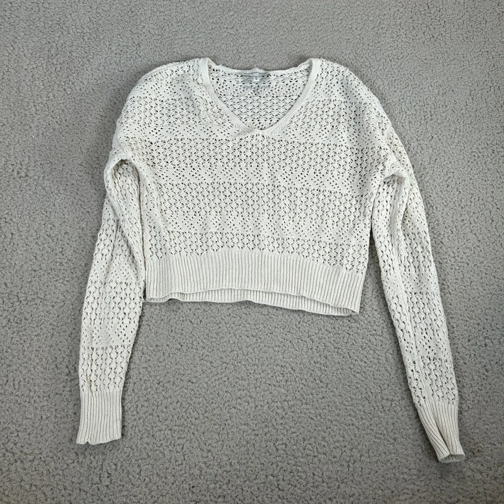 Freshman 1996 Cream Crochet Knit 2 Piece Set Crop Top & Maxi‎ Skirt XS